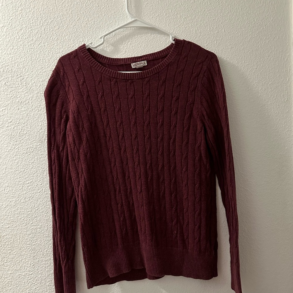 Red Merona sweater. Size XL.
